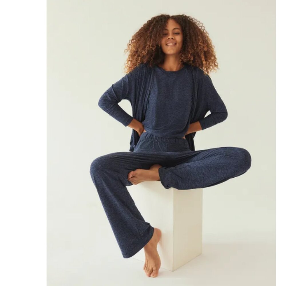 Outdoor Voices Cloudknit Robe in Navy - Picture 2 of 5